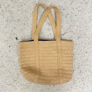 Draper James Woven Straw Raffia Handbag